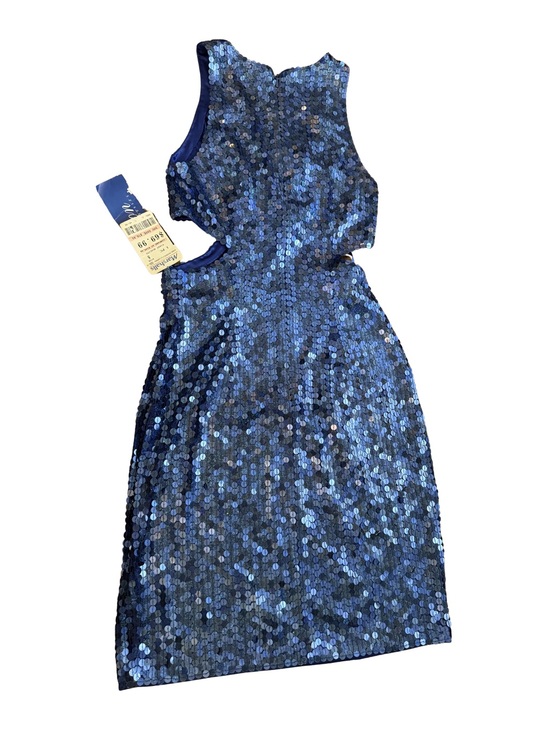 Niteline Dresses & Skirts - Rare Vintage Navy sequin Cocktail Dress!